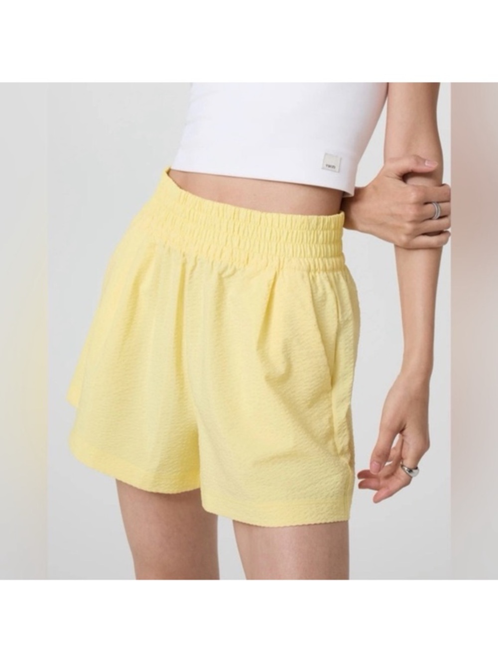 Vuori Villa Textired Short - Sunshine Yellow - Women’s Size Small